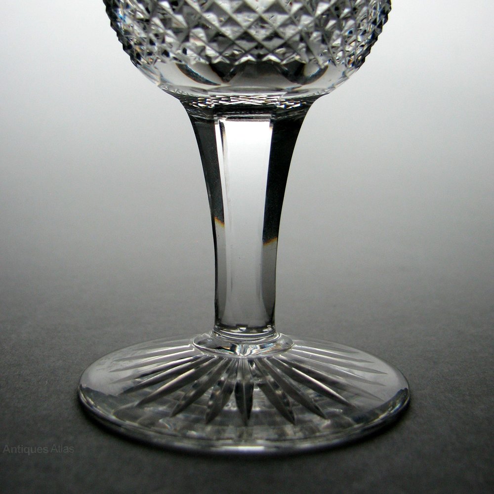 Antiques Atlas Six Engraved Edinburgh Crystal Sherry Glasses