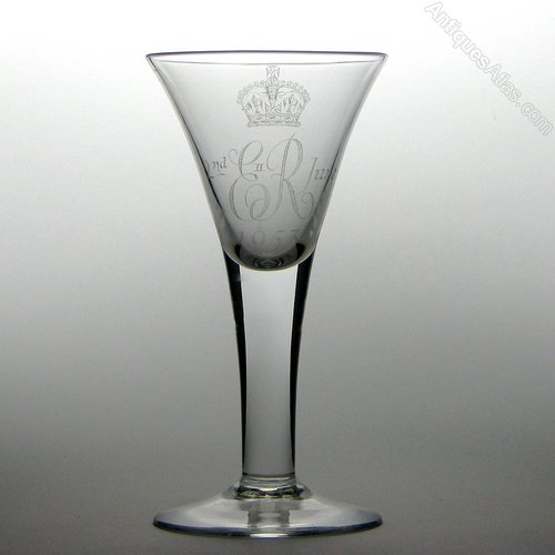 Antiques Atlas Whitefriars Elizabeth II Coronation Glass Goblet
