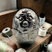 Edwardian Silver “Humpty Dumpty” Pin Cushion 
