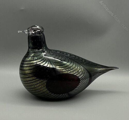 Antiques Atlas - IITTALA, Finland – Art Glass Bird By Oiva Toikka
