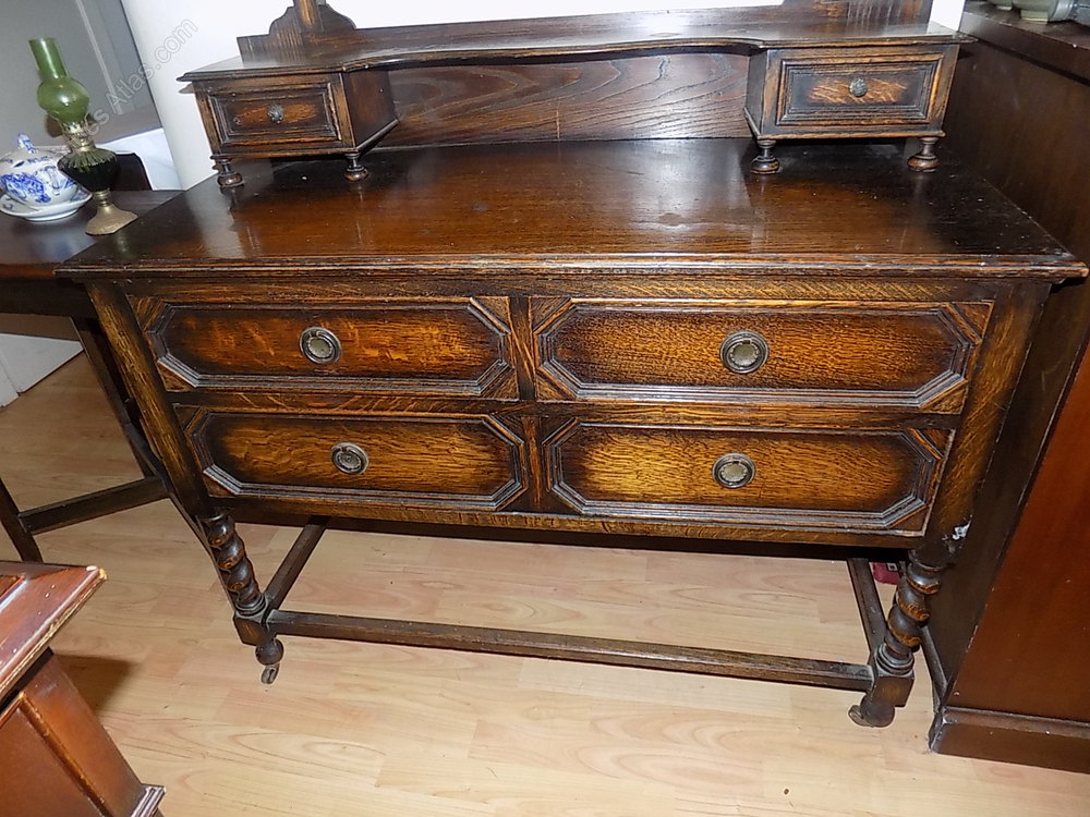 Victorian Oak Chest Of Drawers With Mirror Antiques Atlas Victorian Oak Chest Of Drawers With Mirror Antique Dressing Chests