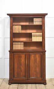 19th-century Mahogany Open Bookcase