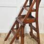Antique Walnut Metamorphic Library Chair