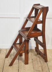 Antique Walnut Metamorphic Library Chair