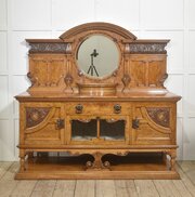 Carved Pollard Oak Sideboard