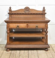 Carved Oak Serving Table