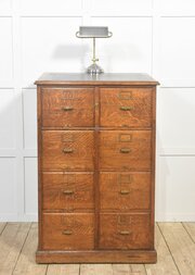 Early 20th Century Oak Double Filing Cabinet