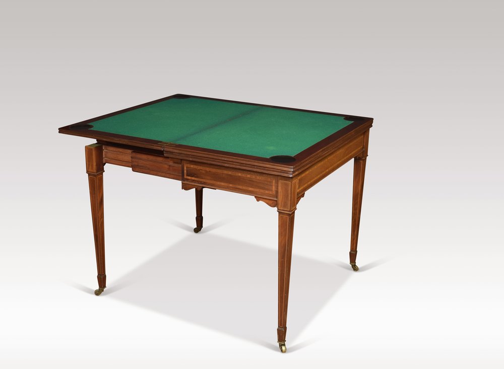Edwardian Mahogany Inlaid Roulette Games Table Antiques Atlas