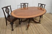 Fine Regency Style Oval Mahogany Dining Table