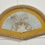 Framed Nineteenth-Century Hand-Painted Decorative 