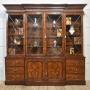 George III style mahogany breakfront library bookcase