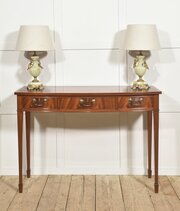Georgian Style Mahogany Three-Drawer Console Table