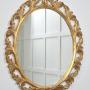 Giltwood Oval Wall Mirror
