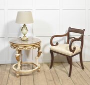 Italian Painted And Parcel Gilt Occasional Table