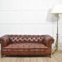 Leather Deep Buttoned Chesterfield