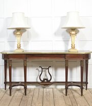 Mahogany Long Console Table,in The French Empire R