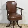 Mahogany Framed Office Chair