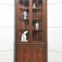 Mahogany Glazzed Corner Cupboard