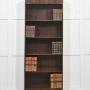 Mahogany Inlaid Open Bookcase