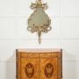 Neoclassical Satinwood Marquetry Demi-Lune Side Cabinet 