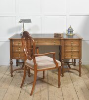 Oak Pedestal Writing Desk