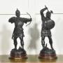 Pair Of Anglo-Saxon Warrior Figures