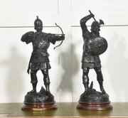 Pair Of Anglo-Saxon Warrior Figures