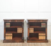 Pair Of 19th-Century Rosewood Open Bookcases