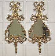 Pair Of 19th Century Giltwood Rococo Revival Wall 
