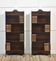 Pair Of Mahogany Open Bookcases
