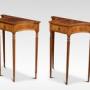 Pair Of Mahogany Crossbanded Side Tables