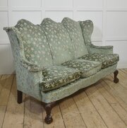 Queen Anne Style Three Seat Sofa