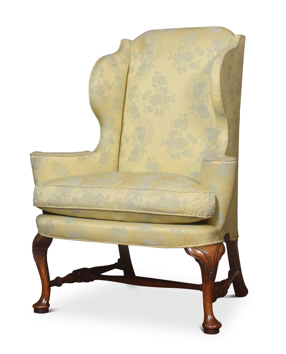 Queen Anne Style Wing Armchair Antiques Atlas