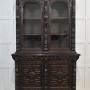Renaissance Revival Carved Oak Two Door Bookcase