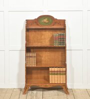 Satinwood Aesthetic Movement Open Bookcase