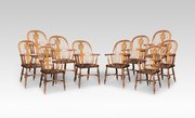 Set Of Ten Windsor Armchairs
