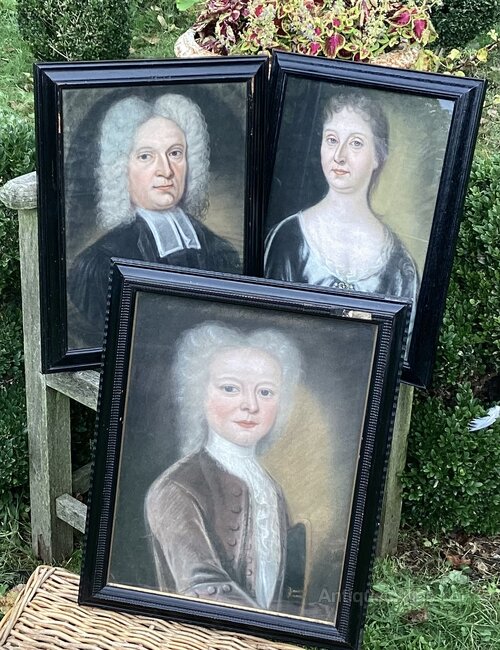 Antiques Atlas 3 Hobart Family Portraits By John Saunders C1730