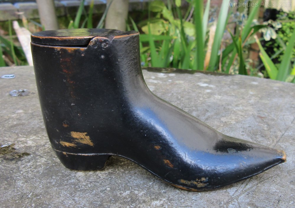 Antiques Atlas Antique Treen Ebonised Snuff Shoe Antiques Atlas Antique Treen Ebonised Snuff Shoe