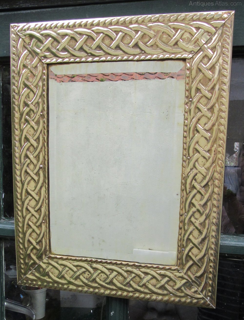 Antiques Atlas Arts & Crafts Style Celtic Knot Brass Mirror
