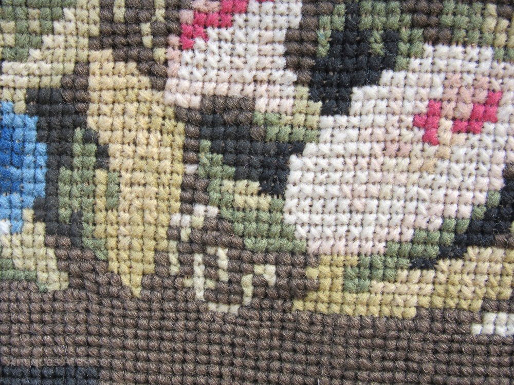 Antiques Atlas Large Victorian Needlework Tapestry Panel