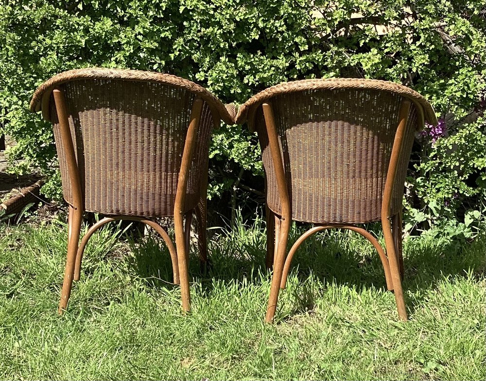 Original Pair Lloyd Loom Chairs Antiques Atlas
