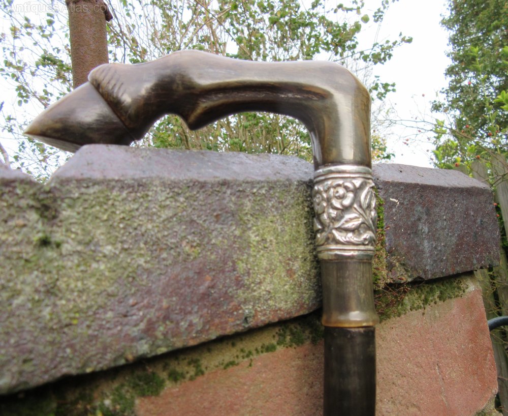 Antiques Atlas Segmented Horn Walking Stick Circa 1900