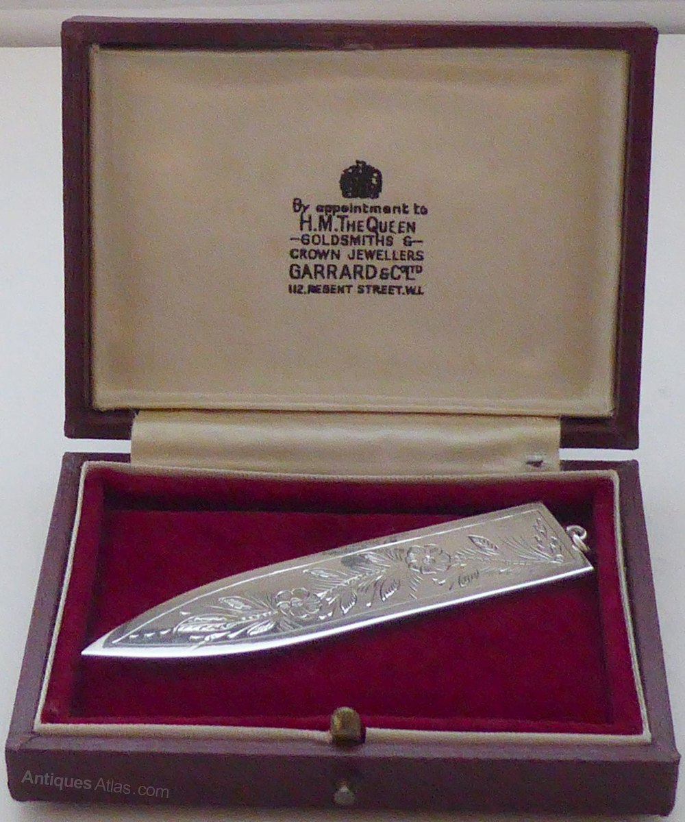 Antiques Atlas Garrard & Co Hallmarked Solid Silver Bookmark