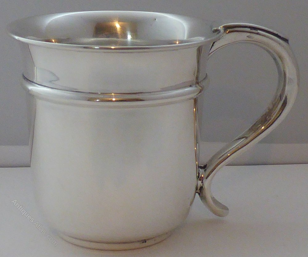 Antiques Atlas Sheffield 1924 Silver Christening Mug Walker & Hal