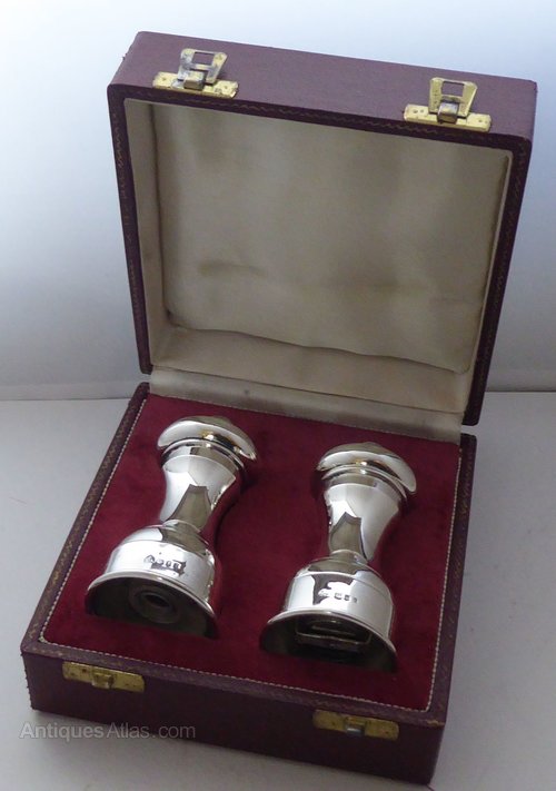 Antiques Atlas Silver Cruet Set Salt And Pepper Grinders Mills