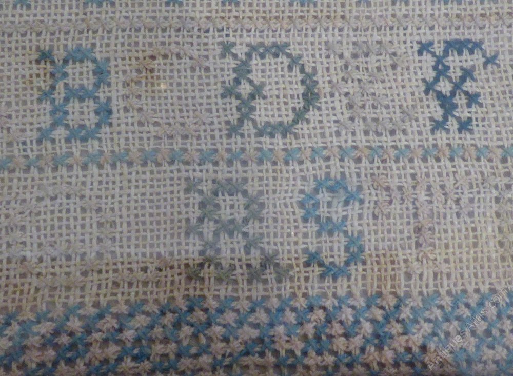 Antiques Atlas Victorian Alphabet Needlework Sampler Tapestry