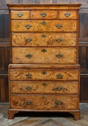 18th Century Walnut Chest On Chest