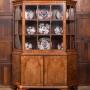 19th Century Dutch Walnut Display Cabinet