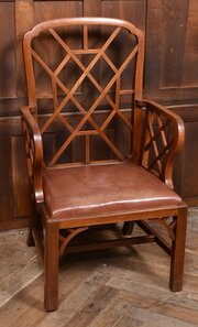 19th Century Mahogany Cockpen Chair