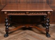  19th?century Carved Oak Table